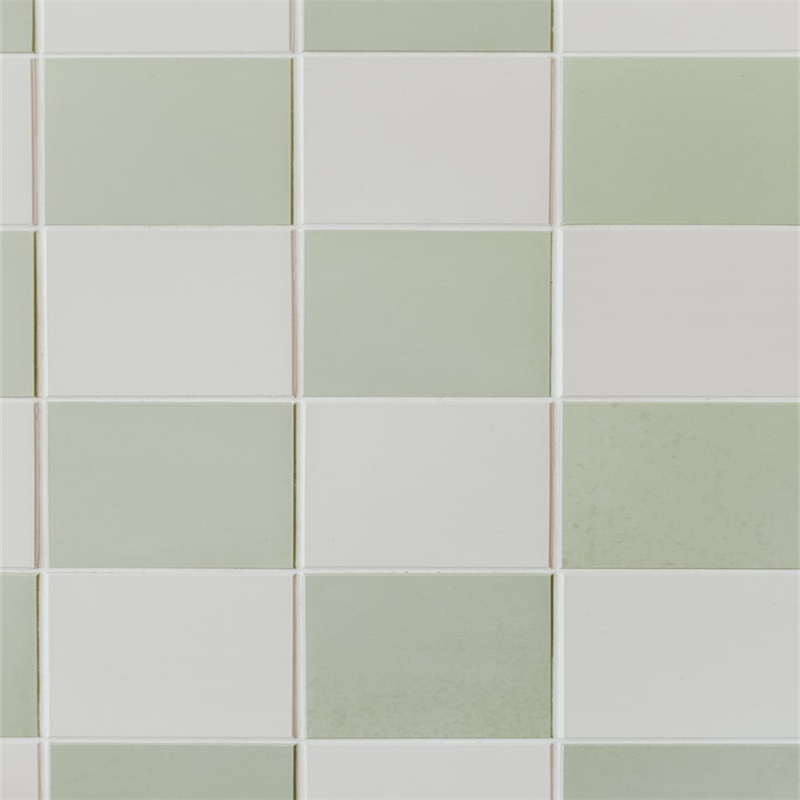 Green and White Ceramic Tiles Surface