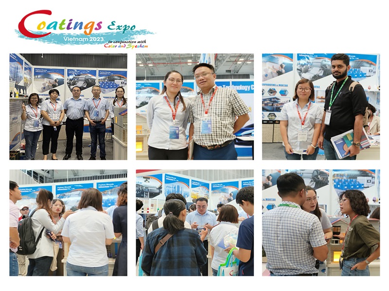 Vietnam Coating Exhibition 2023, Salesman, Group Photo, Talking to Visitors, Booth