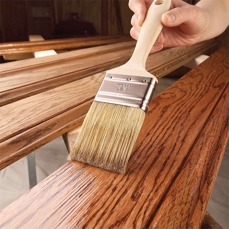 Applying Clear Paint, Wood Surface