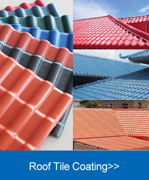 Roof Tile Coating: Blue/Orange/Red Color Roofs, Different Color Roof Tiles