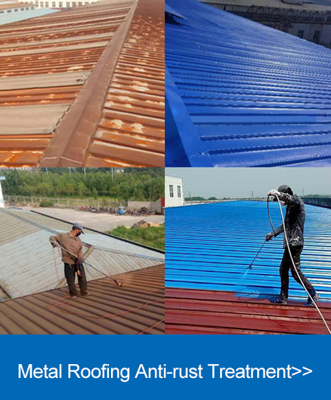 Metal Roofing Anti-rust Treatment: Workers, Painting, Roofs